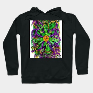 Mardi Gras beads party dinks gumbo Hoodie